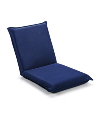 Adjustable 6 Position Folding Floor Chair Lazy Sofa with Back Support