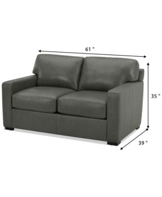 Radley 61"  Leather Loveseat