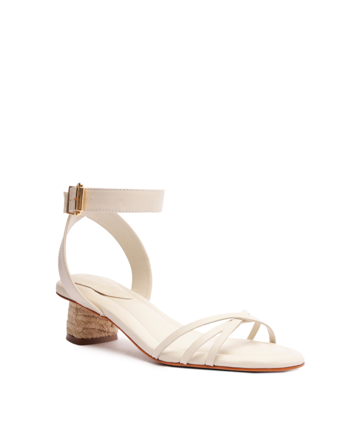 Schutz Women's Alexandra Mid Block Sandals In White
