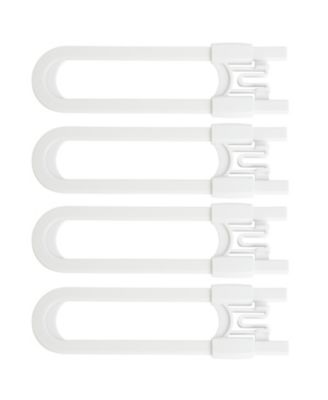 Toddler Sliding Cabinet Locks, U Shape, for Knobs, Handles, Doors - Baby Safety Set - 4 Pack