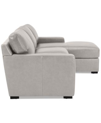 Radley 3-Pc. Leather Modular Chaise Sectional