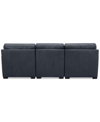 Radley 3-Pc. Leather Modular Chaise Sectional