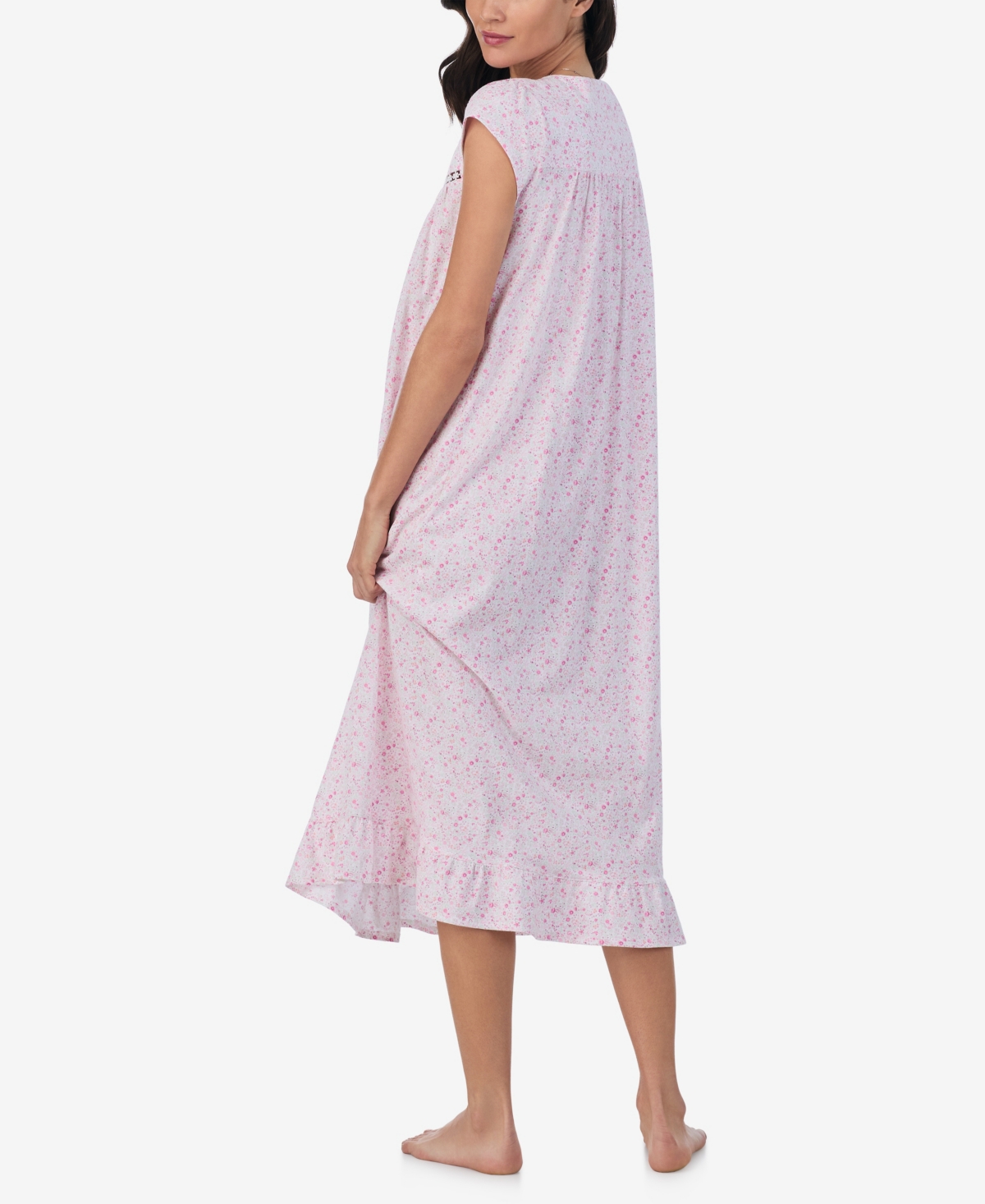 Shop Eileen West Women's Long Nightgown In Pink Ditsy Floral