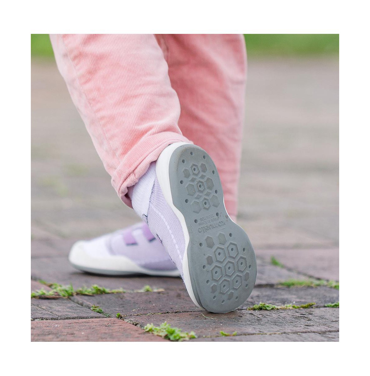 Детские Komuello Infant Girl Breathable Washable Non-Slip Sock Shoes Walker - Violet — фото 4