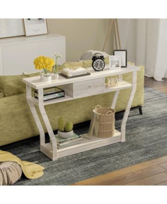 Modern Sofa Accent Table with Drawer
