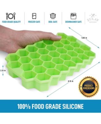 Honeycomb Shaped Silicone Ice Cube Tray - 2 Pc.