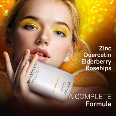 Liposomal Vitamin C 1500mg with Zinc, Elderberry, Citrus Bioflavonoids Grapefruit, Lemon, Orange Powder, Quercetin & Rose HIPS, 180 Capsules