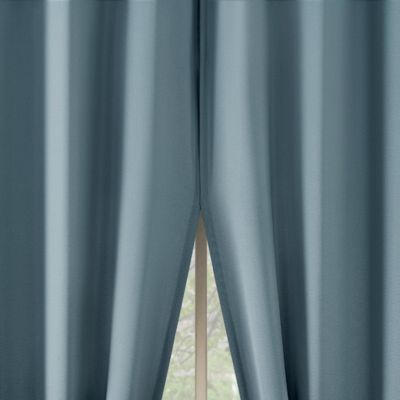 Brandon Magnetic Closure Room Darkening Grommet Curtain Panel Pair