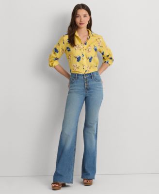 Lauren Ralph Lauren Women's High-Rise Flare Jeans - Macy's