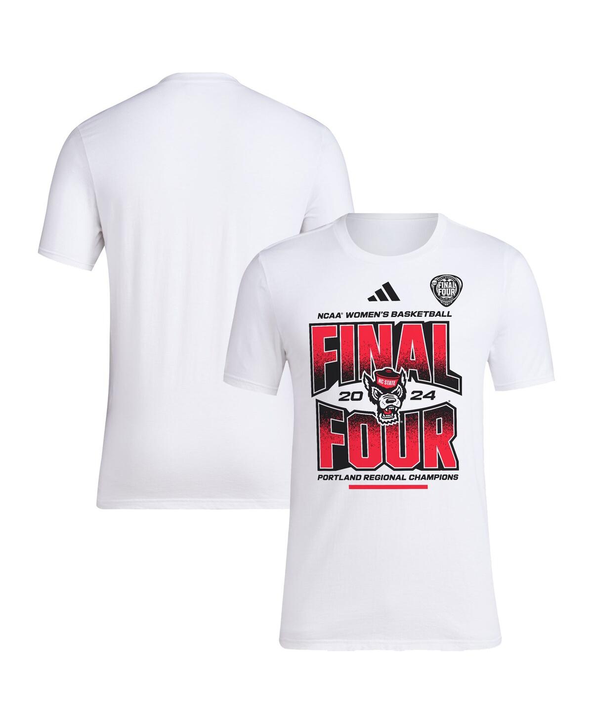 Unisex adidas White Nc State Wolfpack 2024 Ncaa Women's Basketball Tournament March Madness Final Four Locker Room T-Shirt - White/ncaa