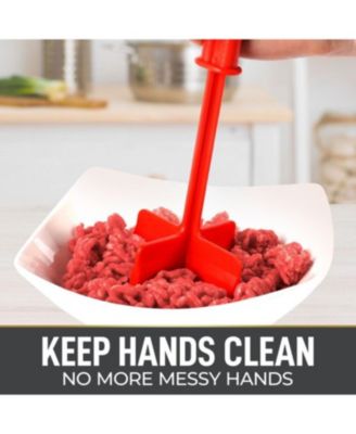 Premium Meat Chopper, Ground Beef Masher, & Hamburger Chopper Utensil