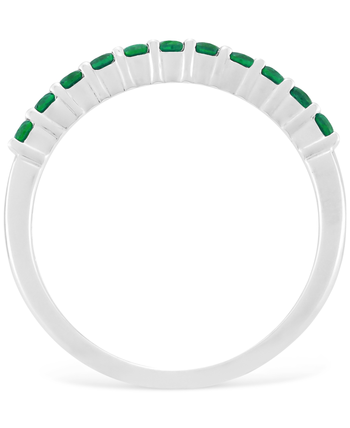 Swiss Blue Topaz Band (1/5 ct. t.w.) in Sterling Silver (Also available in Additional Gemstones)