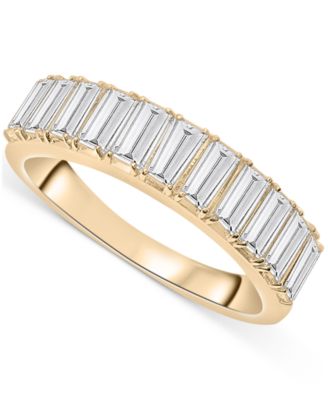 Audrey by Aurate Nano Emerald Color Baguette Ring (1 ct. t.w.) in Gold Vermeil (Also in Nano White Sapphire Color, Nano Ruby Color, & Nano Blue Sapphi