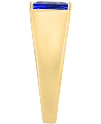 EFFY&reg; Men's Tanzanite (3-1/3 ct. t.w.) & Diamond (1/6 ct. t.w.) Ring in 14k Gold