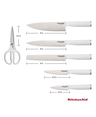 Classic 7-Pc. Japanese Steel Knife & Sharpener Block Set