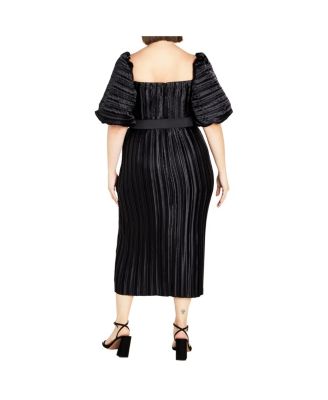 Plus Size Krista Pleat Dress