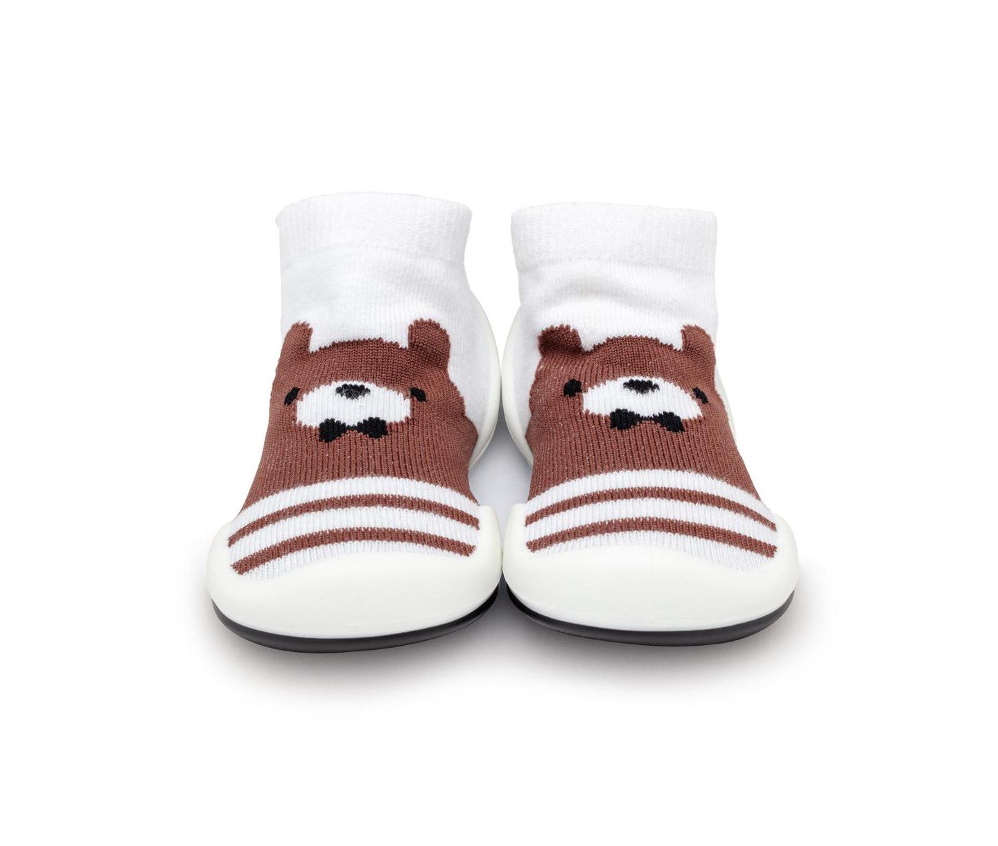 Обувь Komuello Breathable Washable Non-Slip Sock Shoes Big Bear для мальчиков-малышей, цвет: Коричневый — фото 4
