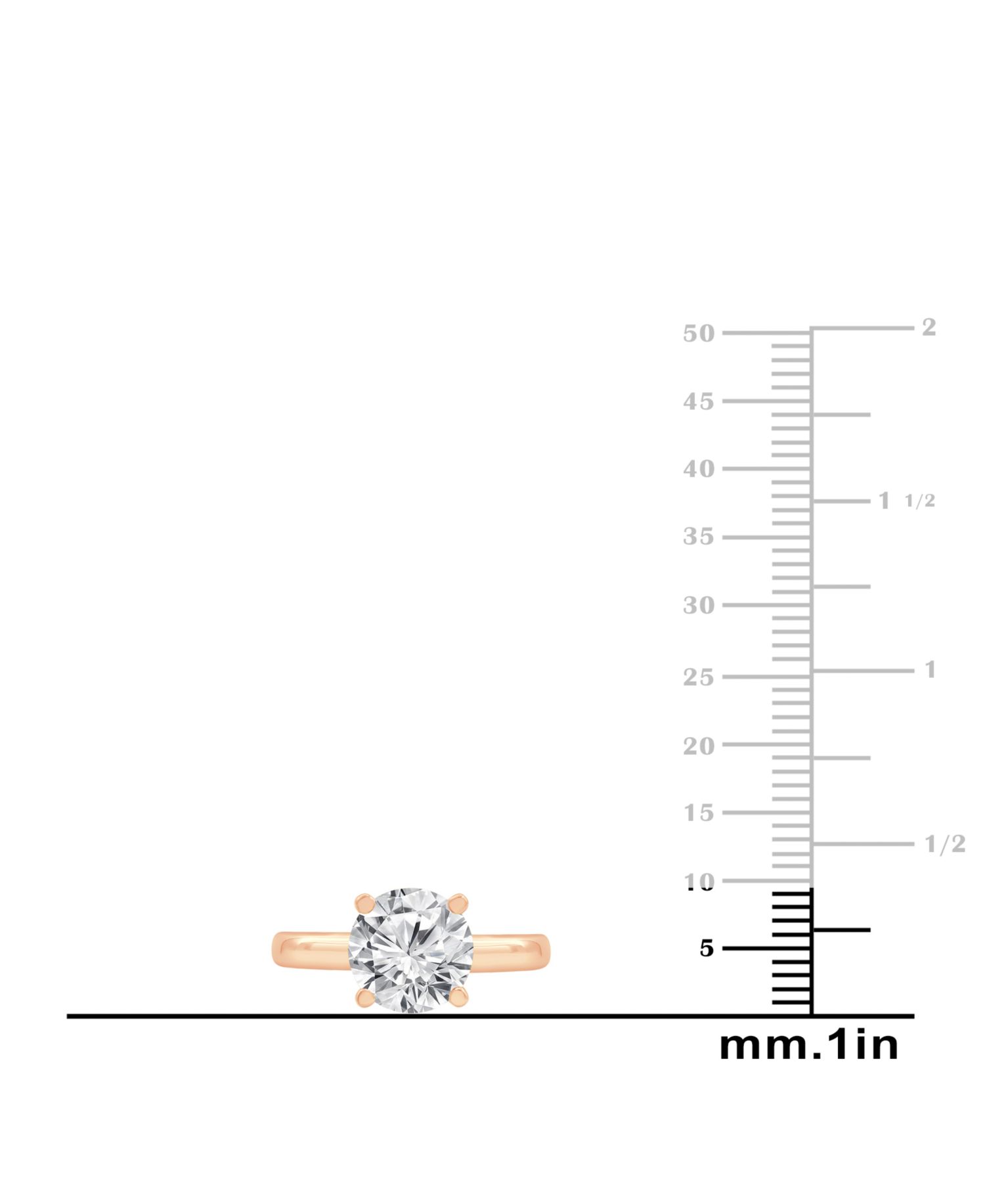 Certified Lab Grown Diamond Solitaire Engagement Ring (4 ct. t.w.) in 14k Gold
