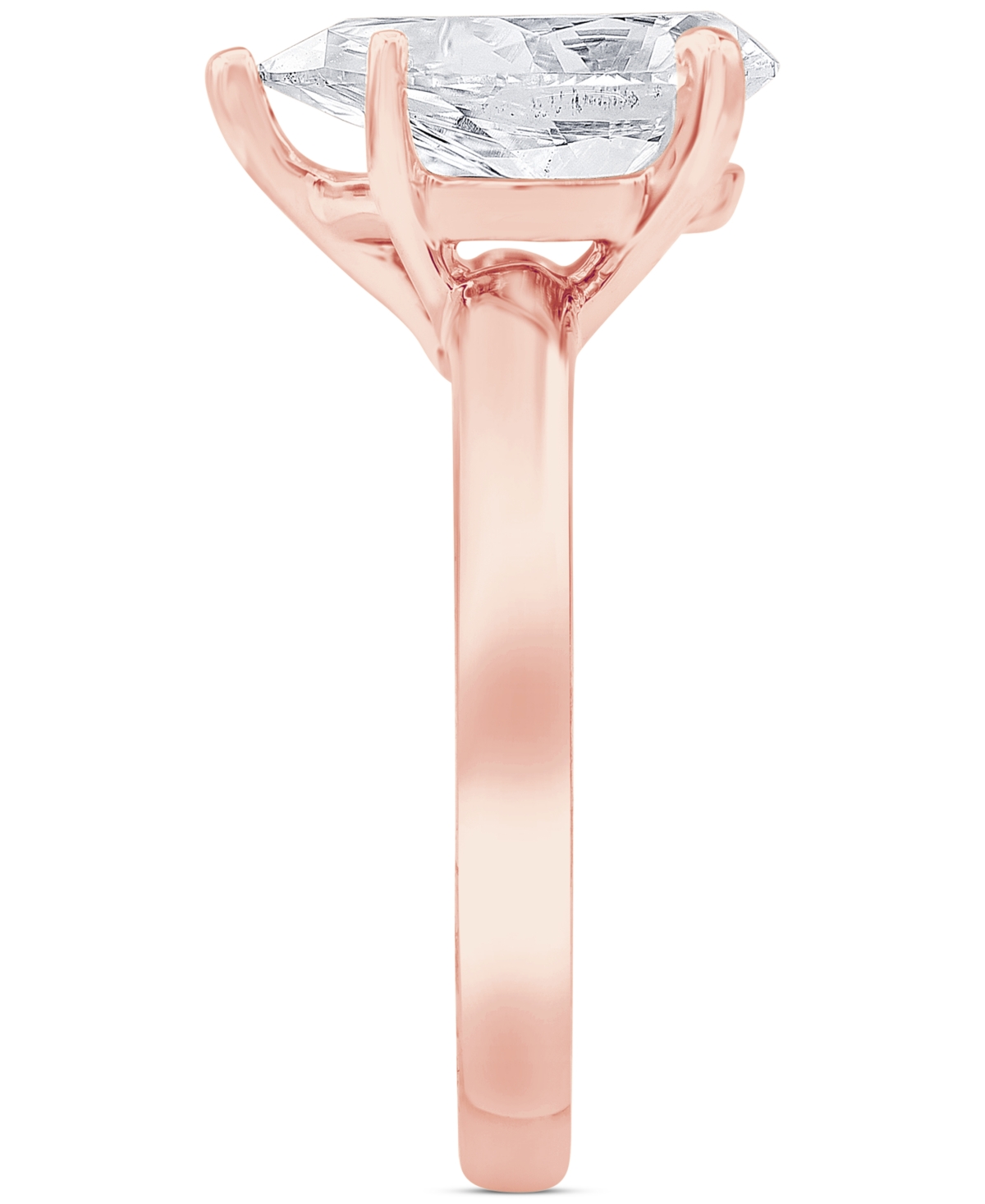 Badgley Mischka Certified Lab Grown Diamond Pear Solitaire Engagement Ring (5 ct. t.w.) in 14k Gold