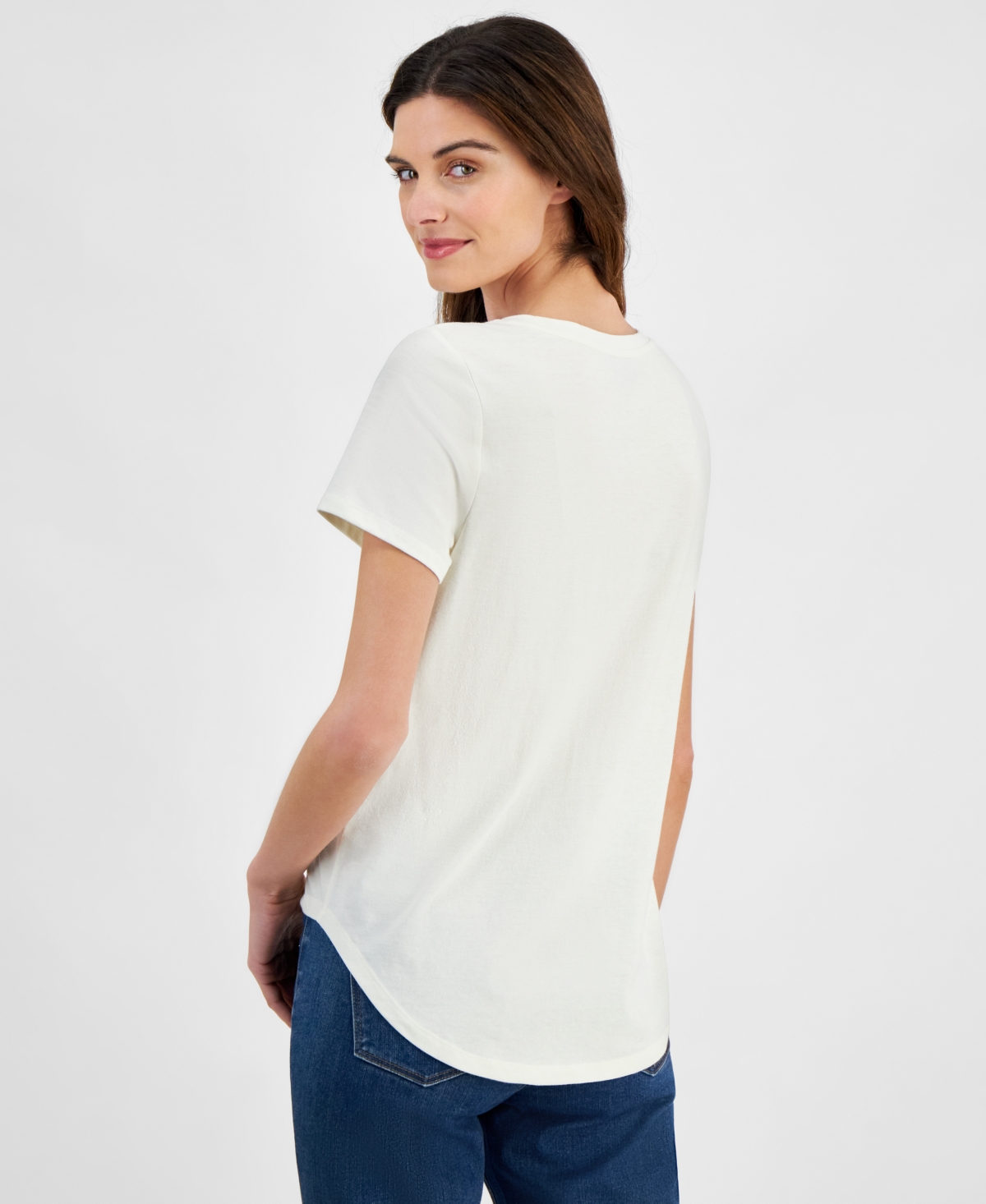 Style & Co Women's Graphic Crewneck T-Shirt, Created for Macy's