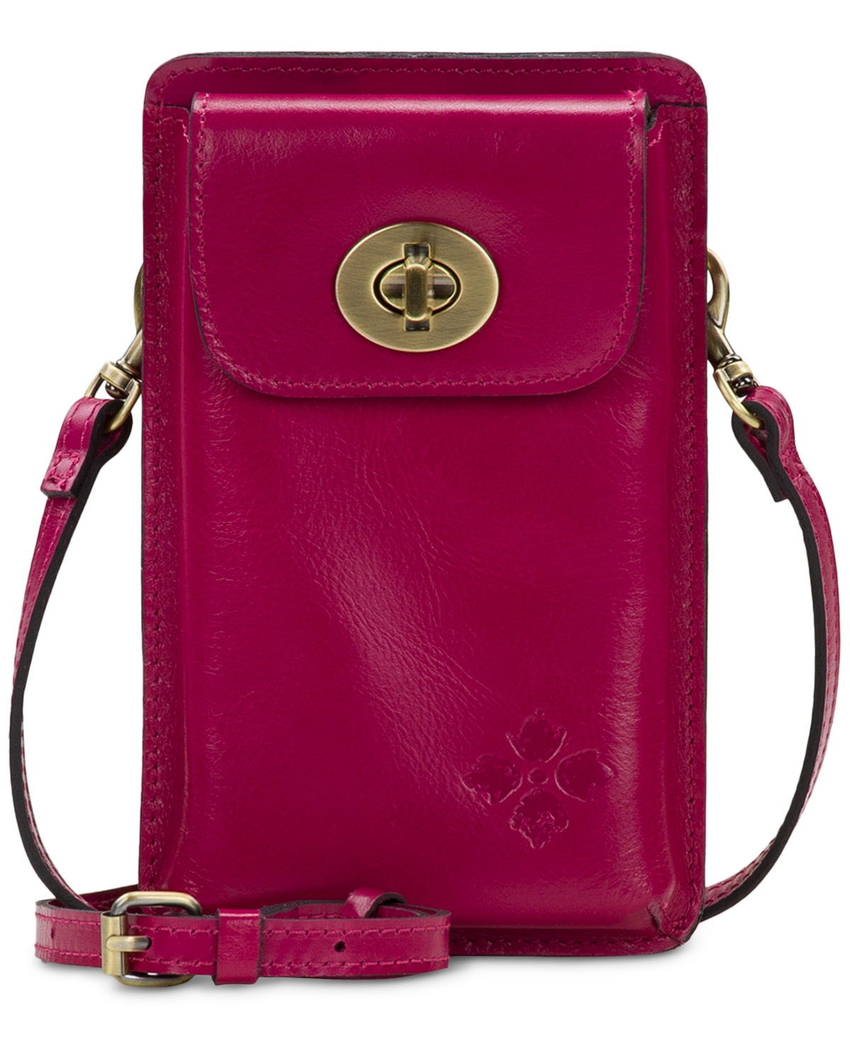 Patricia Nash Felicita Mini Leather Phone Crossbody In Pink