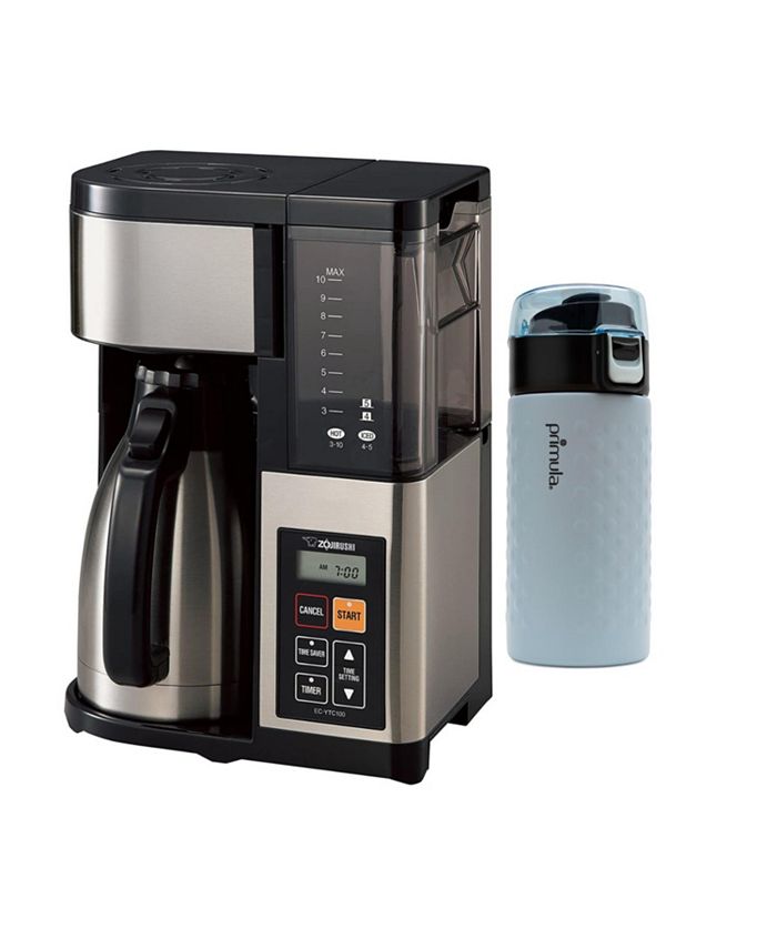 Zojirushi EC-YTC100 XB - Macchina Da Caffè 10 Tazze, Caraffa In Acciaio Inox, Filtro Permanente, Funzione Iced Coffee - 2