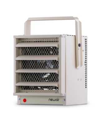 Hardwired Electric Garage Heater, Ceiling Mounted with Adjustable Louvers and Tilt Head, Heats up to 500 sq. ft. of Space