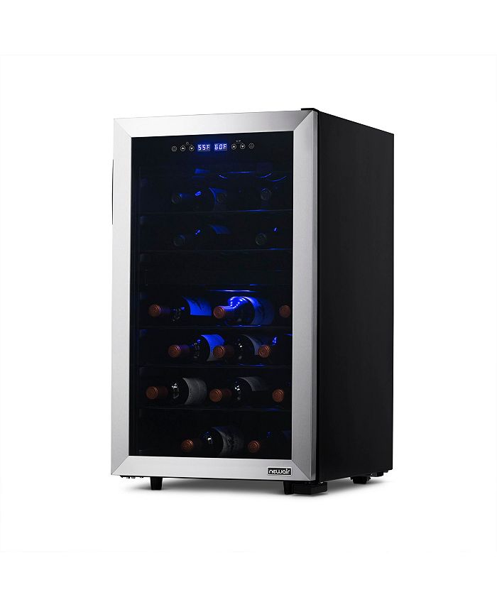 Newair Freestanding 43 Bottle Dual Zone Compressor Wine Fridge in
