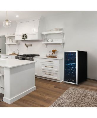 Dual Zone 76-Bottle Wine Fridge – Freestanding Compressor Cooler with Low-Vibration, Quiet Inverter & Digital Thermostat