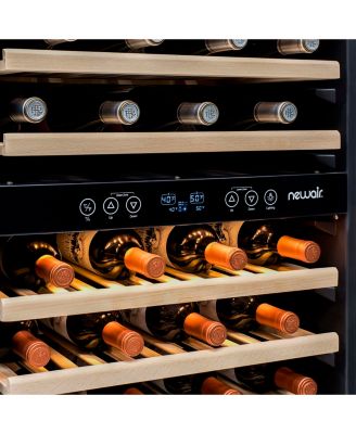 27" Built-in 160 Bottle Dual Zone Compressor Wine Fridge in Stainless Steel, Quiet Operation with Smooth Rolling Shelves
