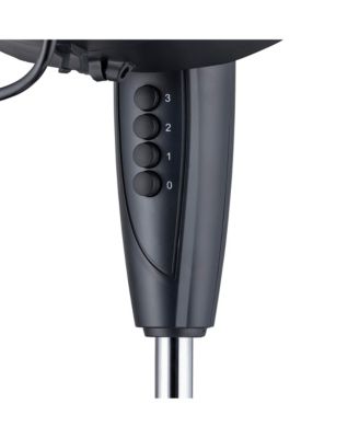 Outdoor Misting Fan and Pedestal Fan in Black, Cools 500 sq. ft. with 3 Fan Speeds and Wide-Angle Oscillation
