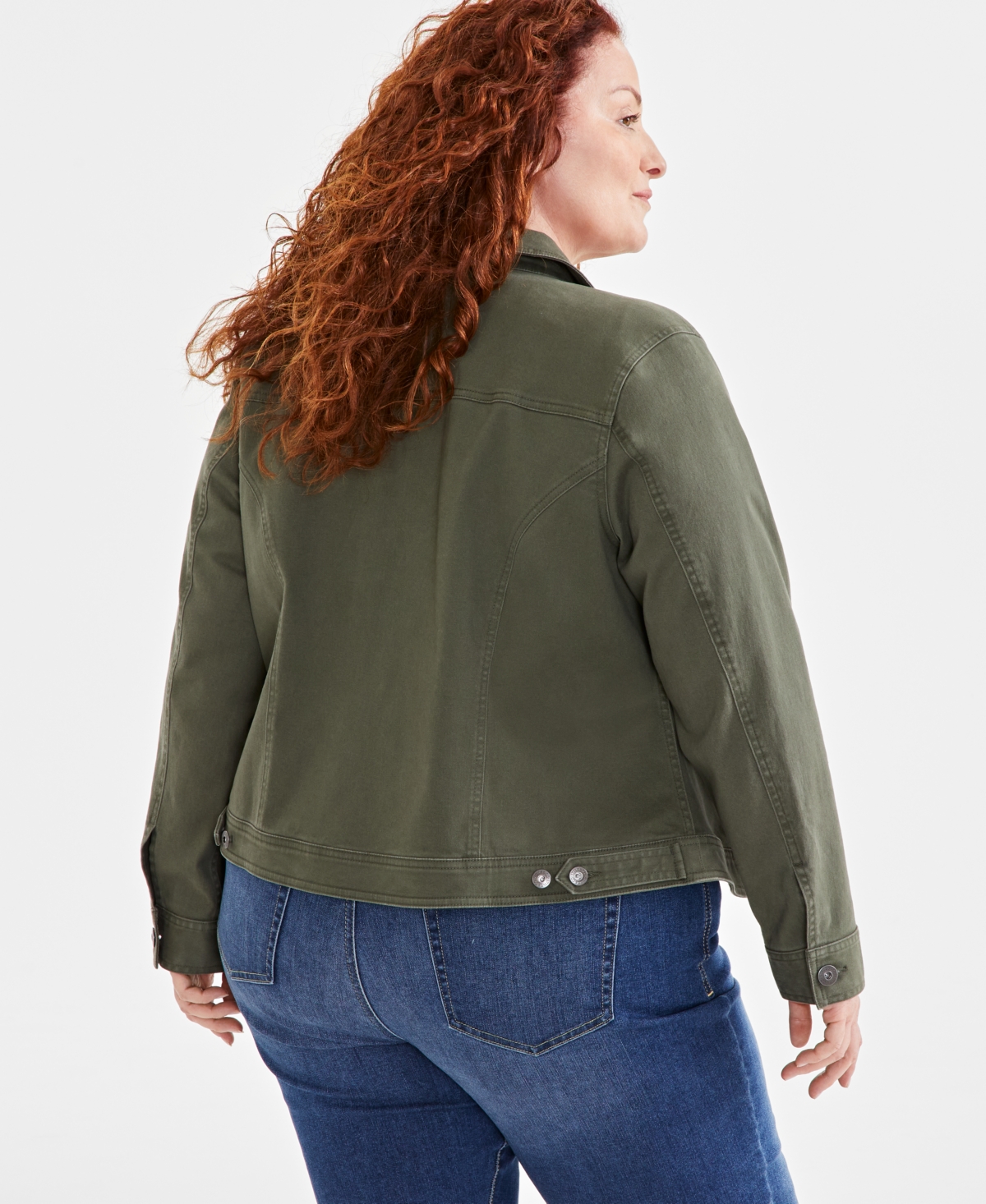 Style & Co Plus Size Denim Jacket, Created for Macy's