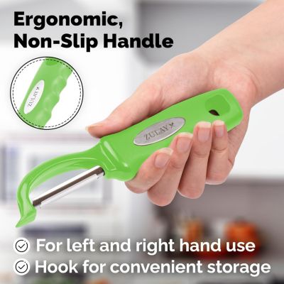 Swivel Vegetable Peeler with Razor Sharp Stainless Steel Blades and Blemish Remover