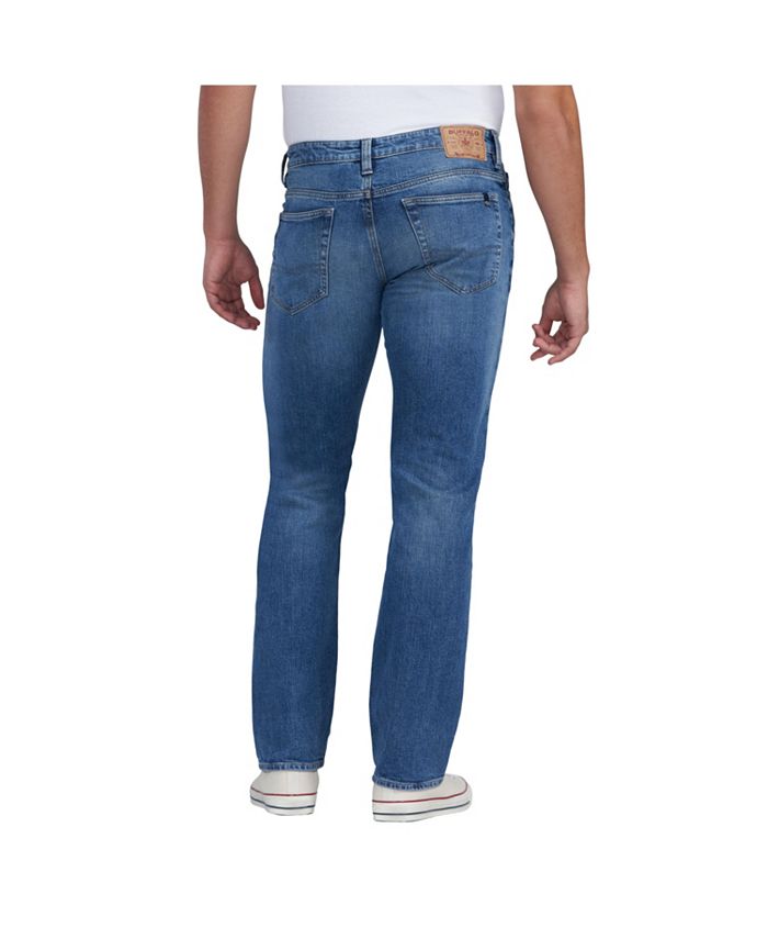 Buffalo David Bitton Buffalo Men's Relaxed Straight Driven Crinkled and ...