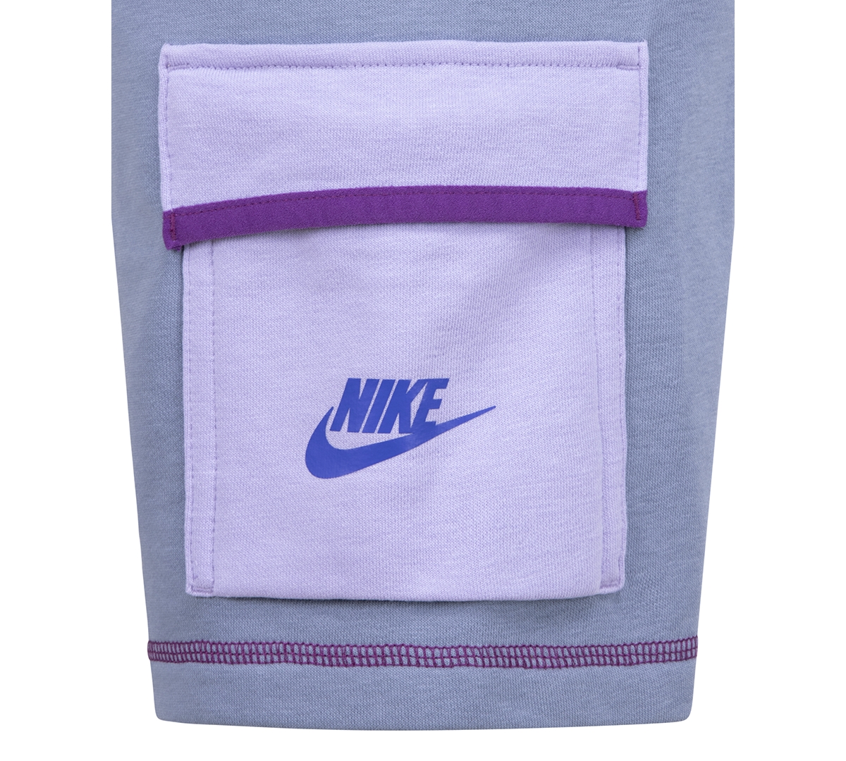 Shop Nike Little Boys Reimagine T-shirt & French Terry Cargo Shorts, 2 Piece Set In Ueashen S