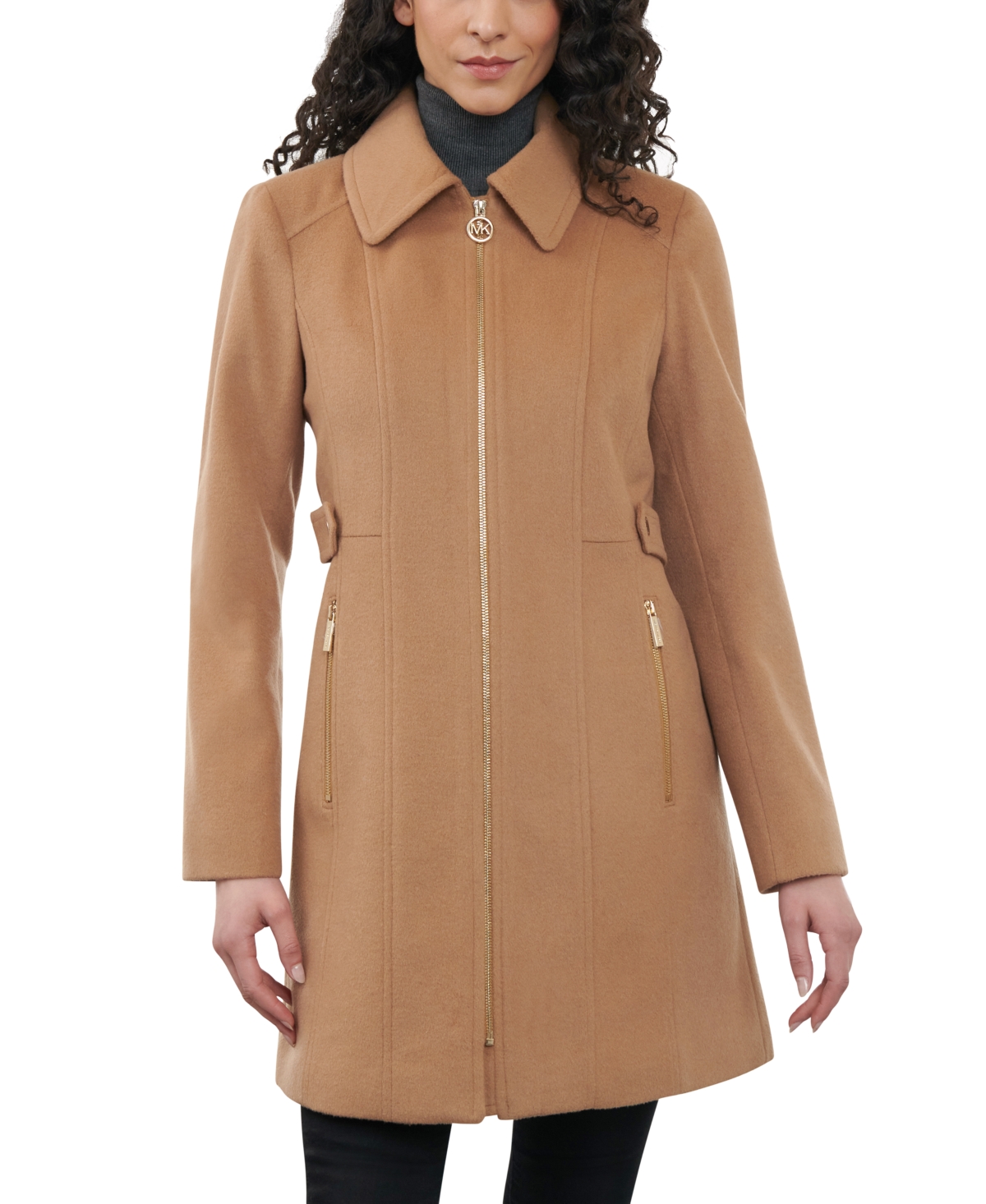 Michael kors dark camel coat store