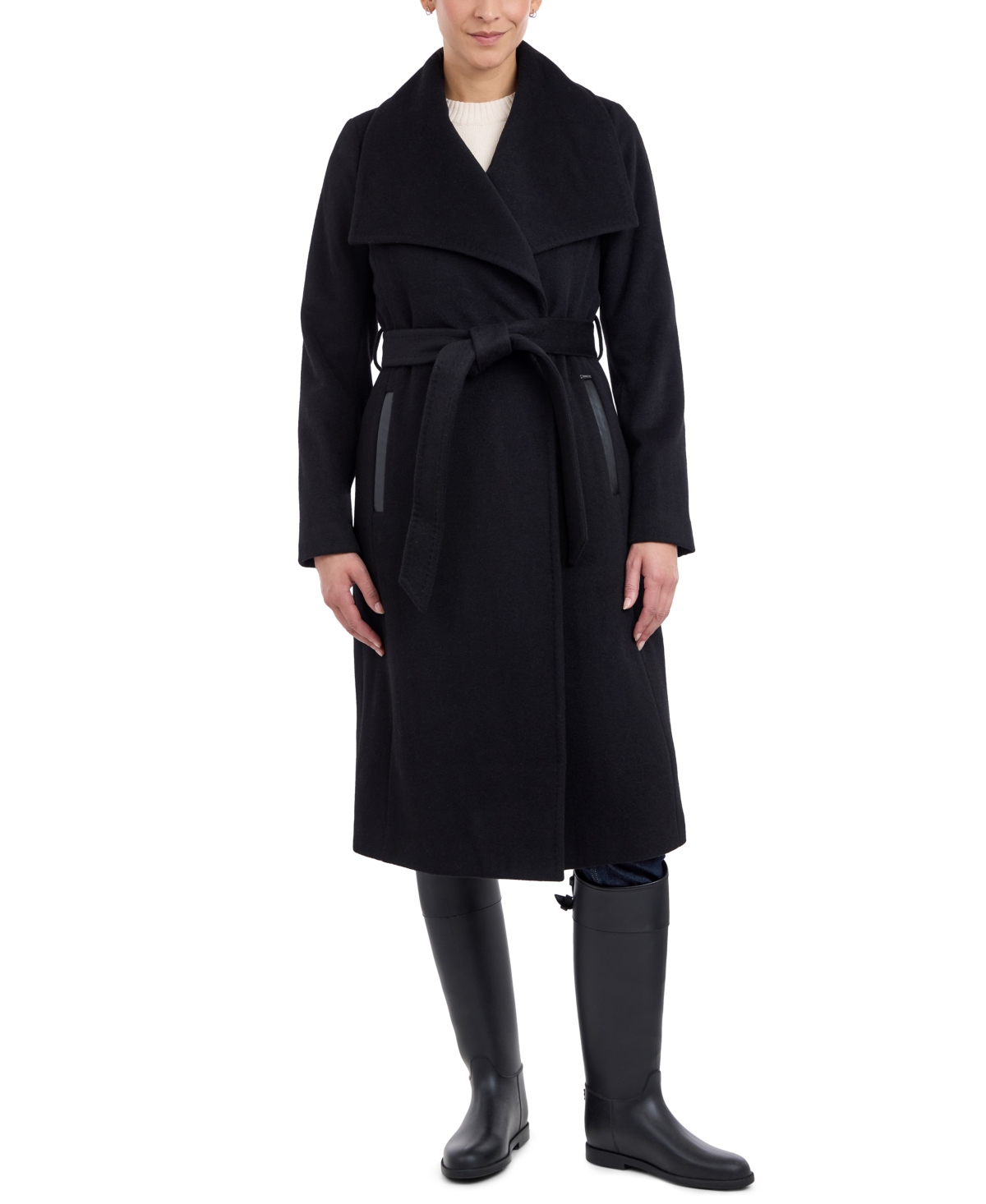 MICHAEL KORS MICHAEL MICHAEL KORS WOMEN'S BELTED WRAP COAT 