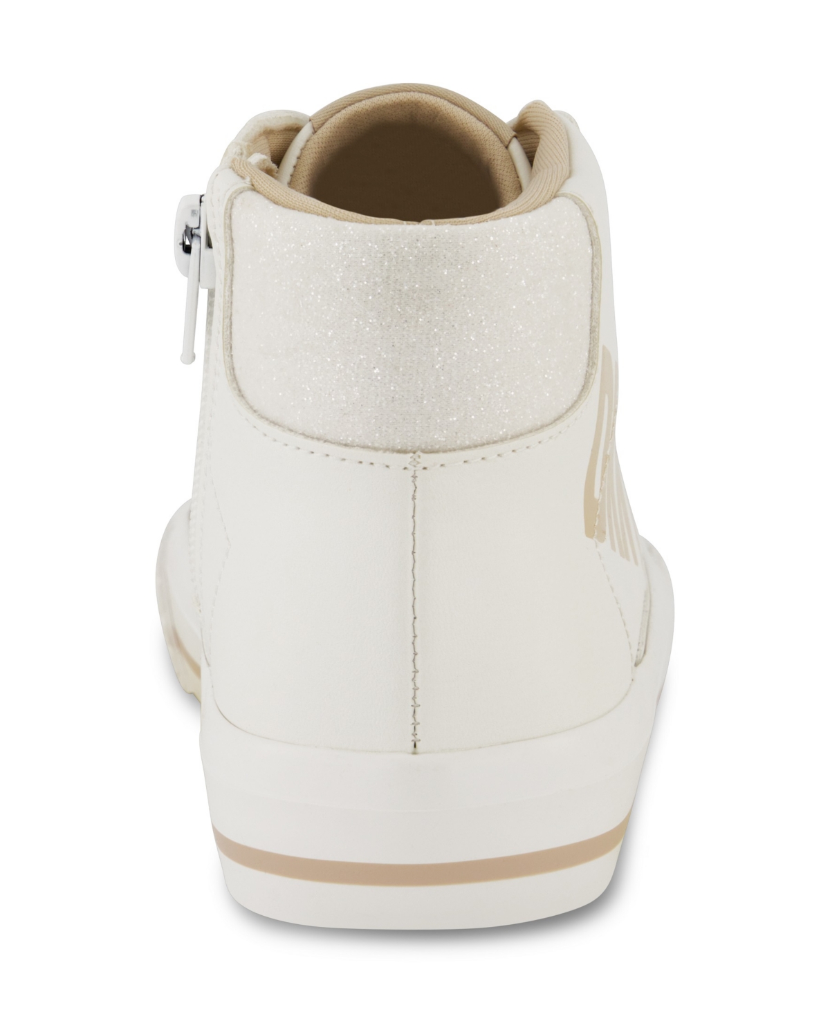 Shop Dkny Little And Big Girls Hannah Malissa High Top Sneaker In White