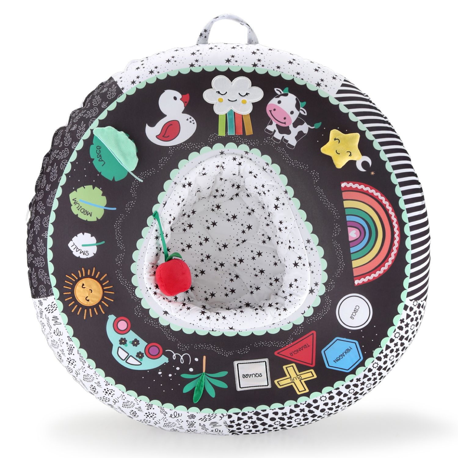 Montessori Play Ring for Babies, Activity Center for Baby and Sensory Center for Sitting Up