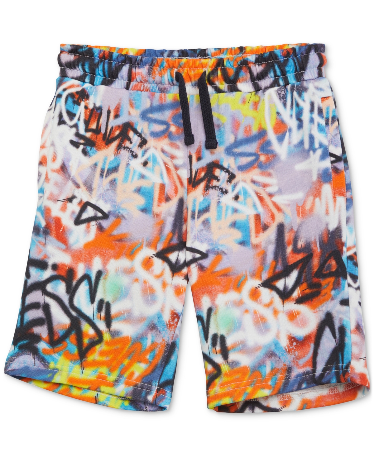 Shop Guess Big Boys Printed Cotton Active Shorts In Pcm-open