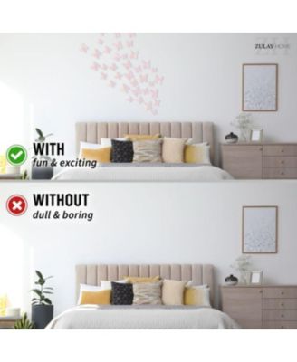 3D Removable Butterfly Wall Decor with 3 Wing Designs - 24pcs