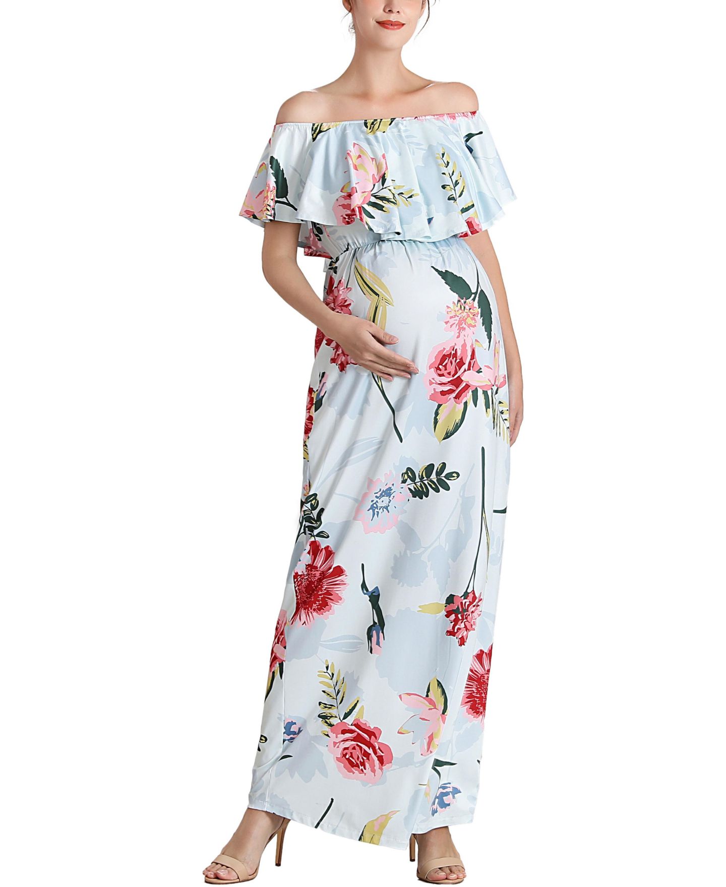 Женское платье kimi + kai Deya Nursing Maxi, цвет: Разноцветный — фото 1
