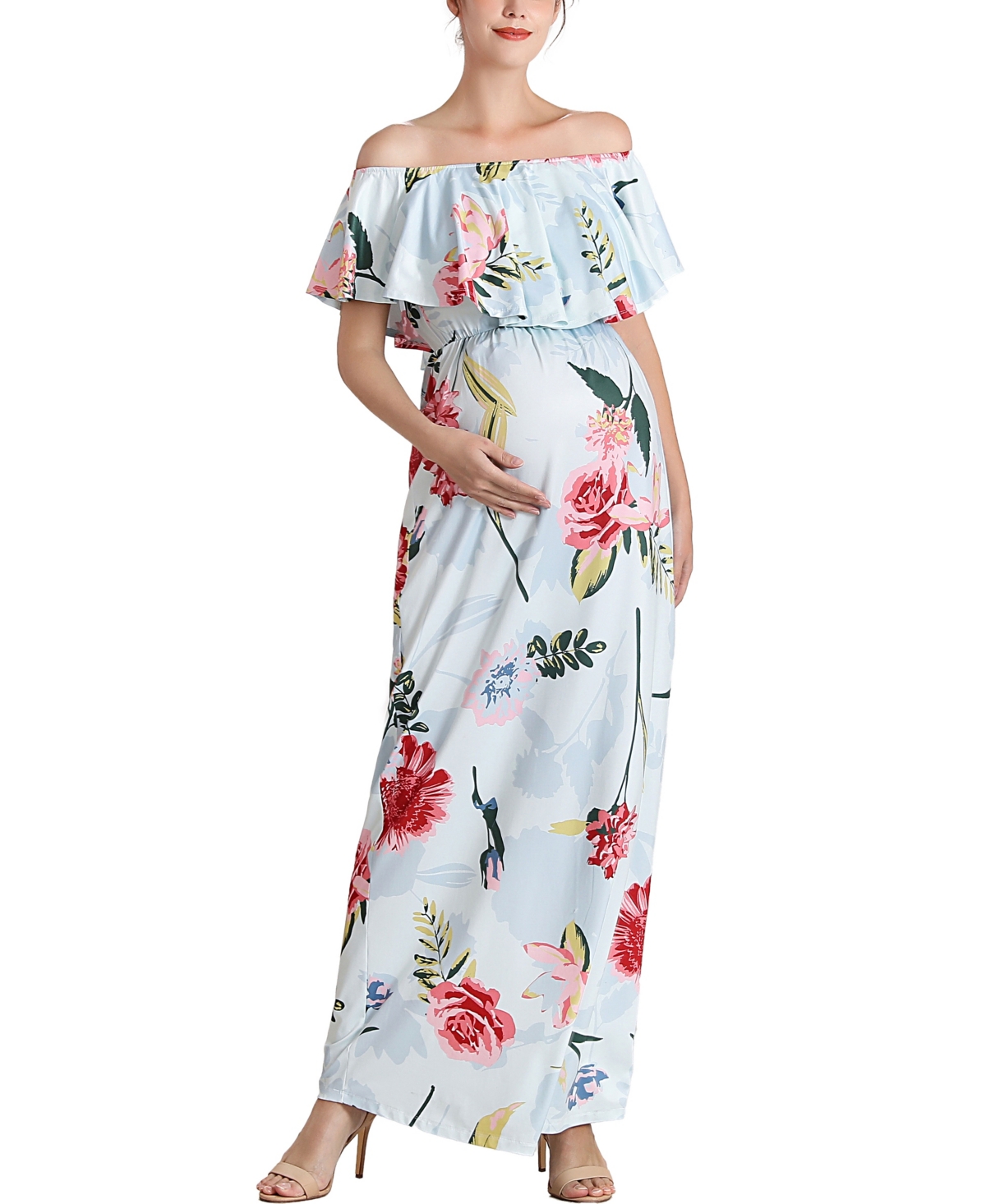 Maternity Deya Nursing Maxi Dress - Multicolored