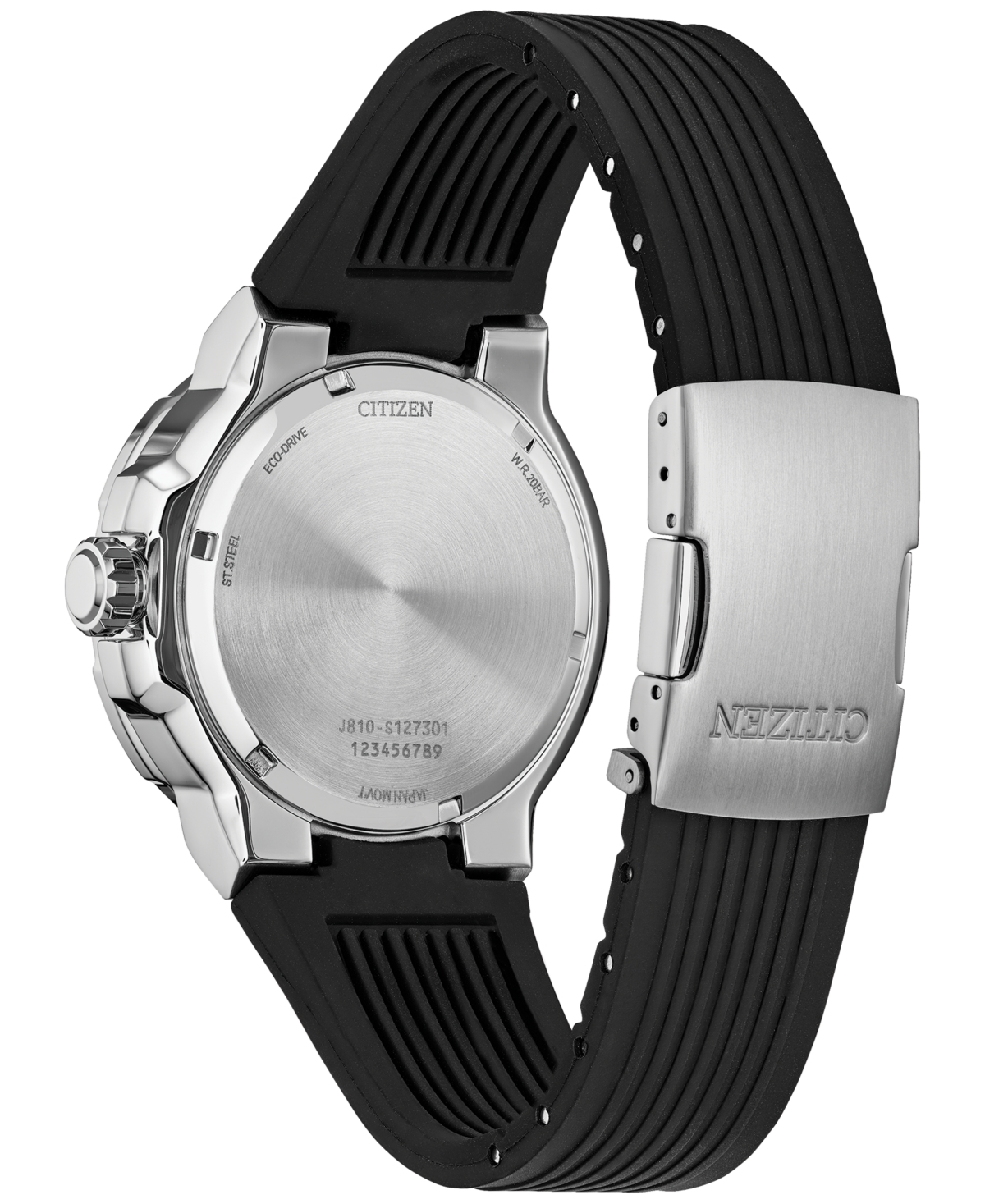 Shop Citizen Eco-drive Men's Black Polyurethane Strap Watch 46mm In No Color