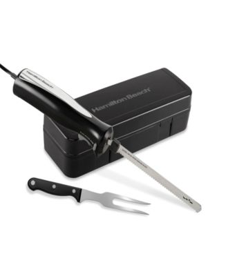 Hamilton Beach Electric Knife Set with Fork & Case - 74277G - Macy's