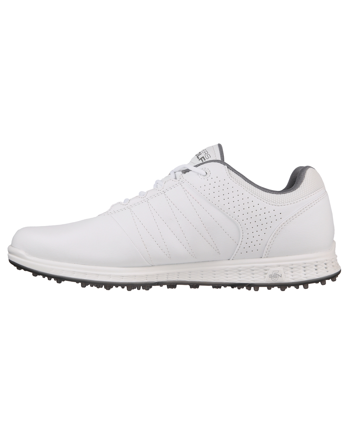 Shop Skechers Men's Go Golf Pivot Golf Sneakers From Finish Line In White,silver Grey