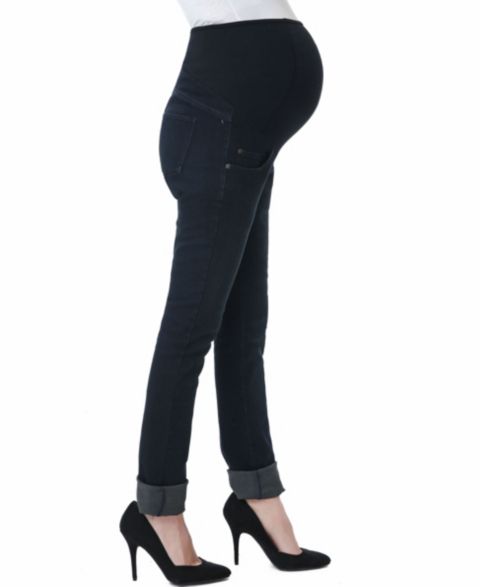 Женские джинсы kimi + kai Maternity Frankie Stretch Straight Leg Denim Jeans, цвет: Чёрный синий