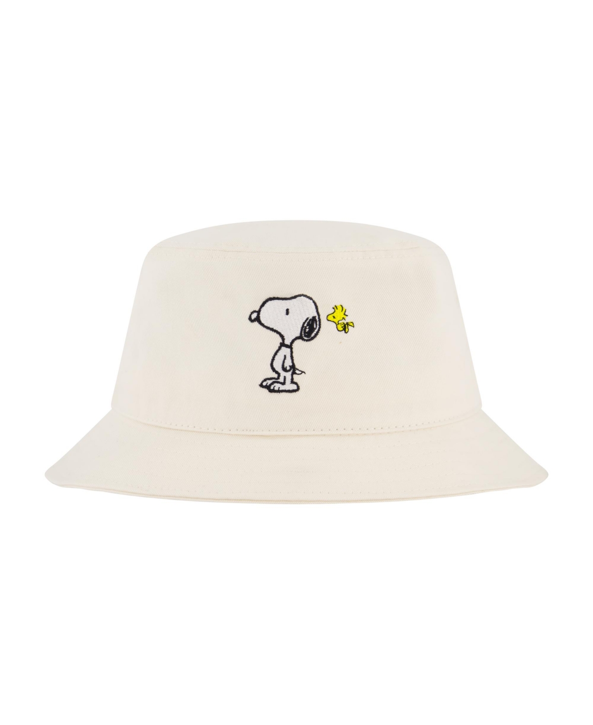 Men's Snoopy And Woodstock Bucket Hat - White