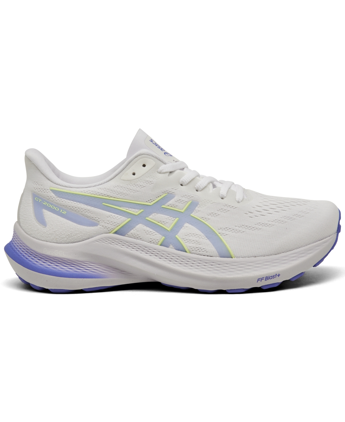 Shop Asics Women's Gt-2000 12 Running Sneakers From Finish Line In White,sapphire
