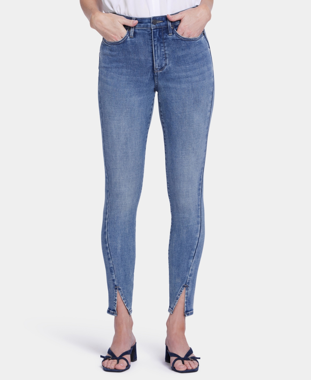 Nydj's High Rise Ami Skinny Jeans - Sandybeach